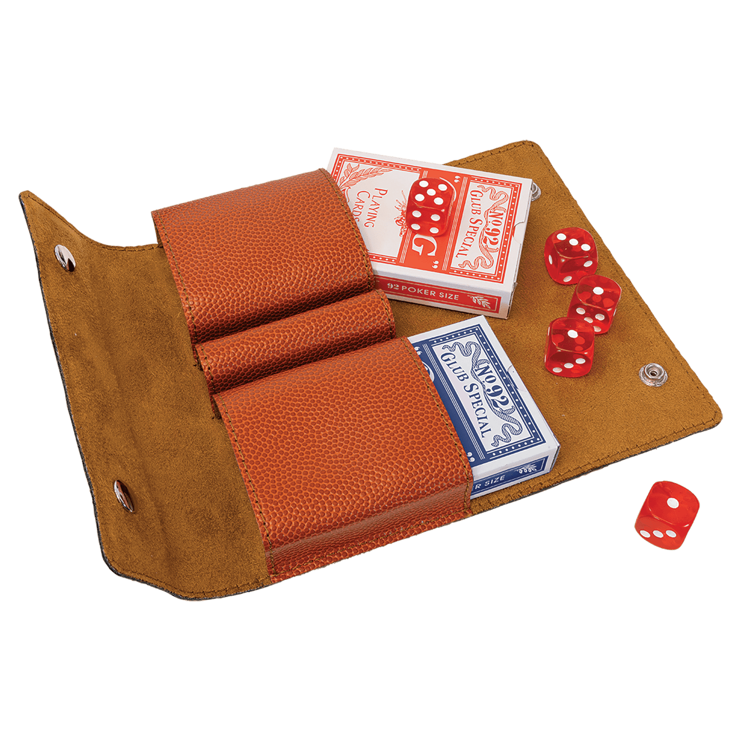 Leatherette Card & Dice Set