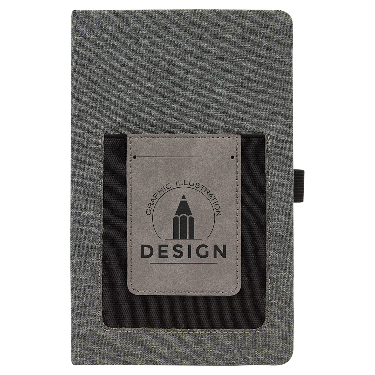 Leatherette Journal with Cell/Card Slot