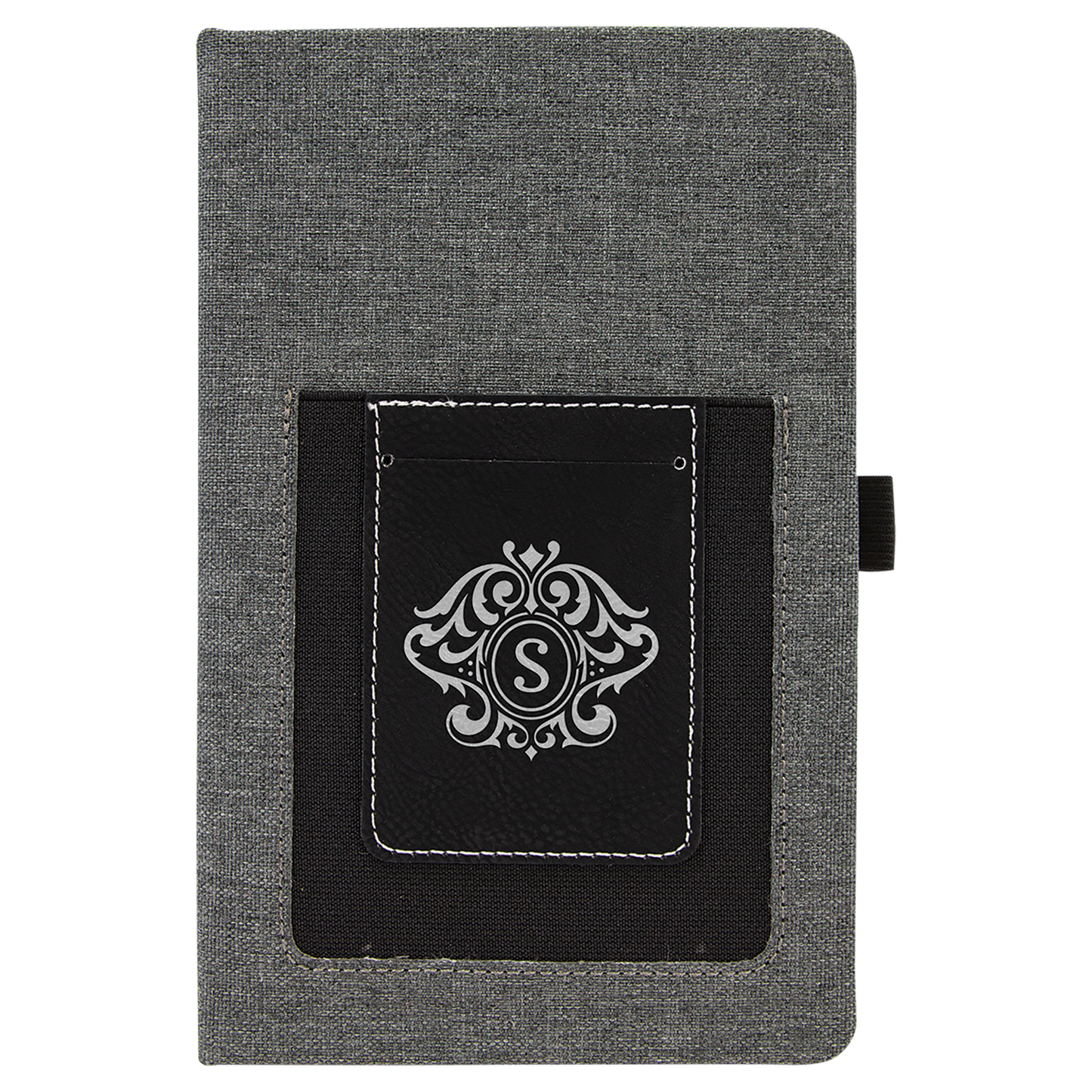 Leatherette Journal with Cell/Card Slot