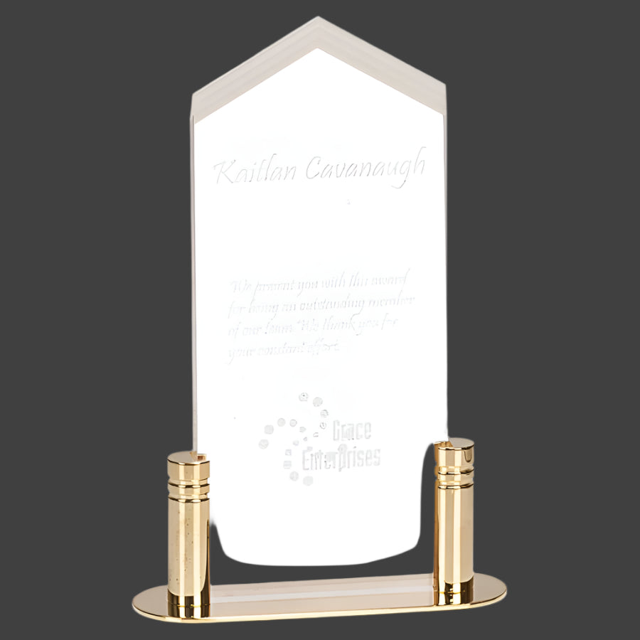 Clear Frosted Arrow Pop-In Acrylic (Base not included)