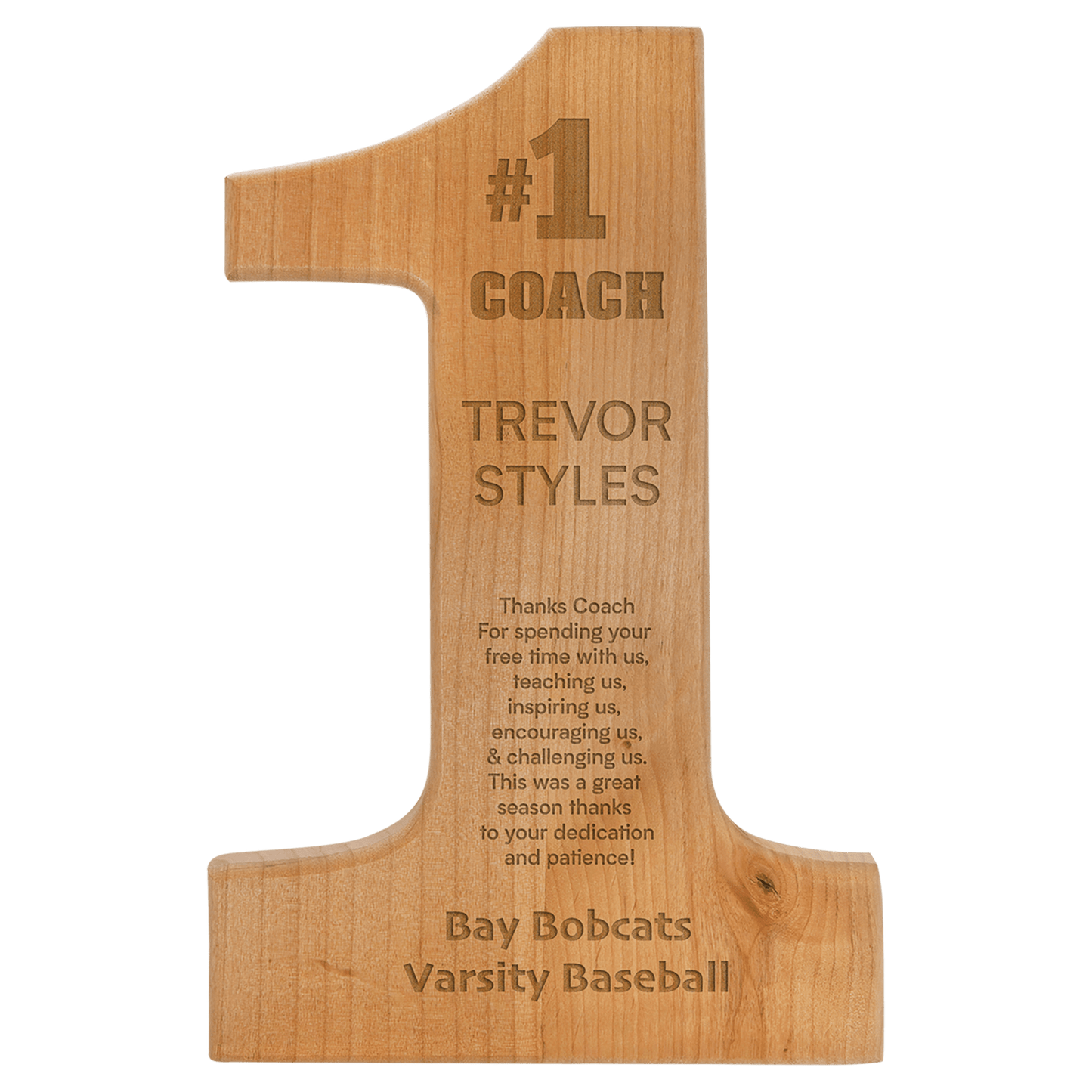 Alder #1 Plaque