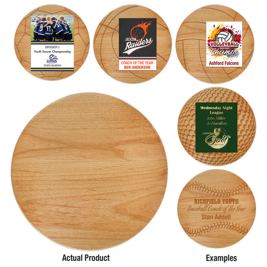 9.5" Alder Round Plaque