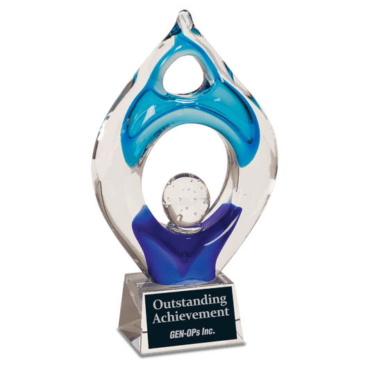 10.25" Winner Art Glass