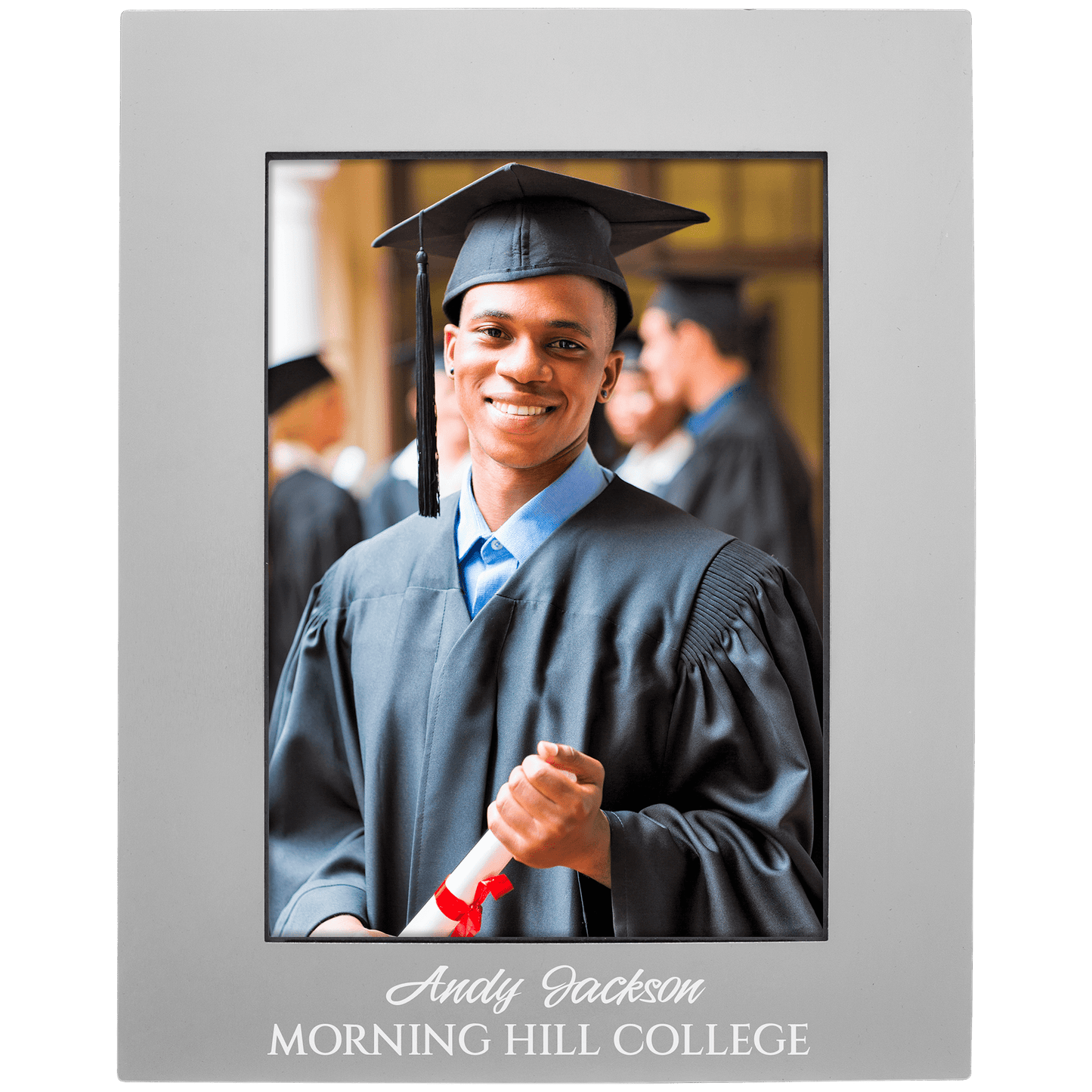 Gray Aluminum Photo Frame