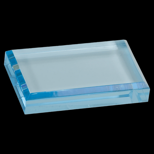 Blue Acrylic Paperweight