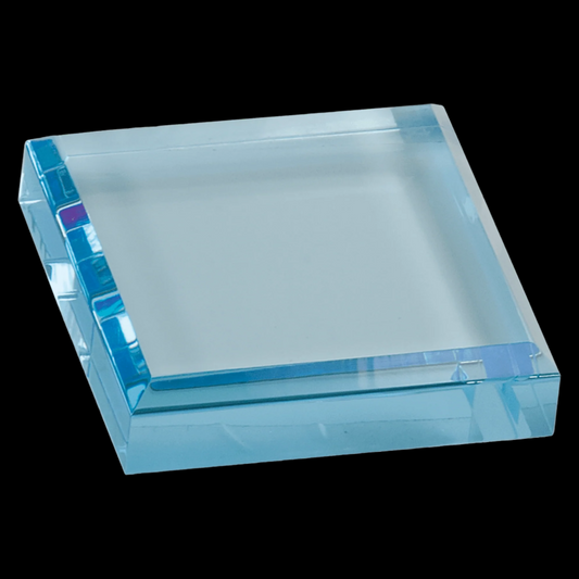 Blue Acrylic Paperweight