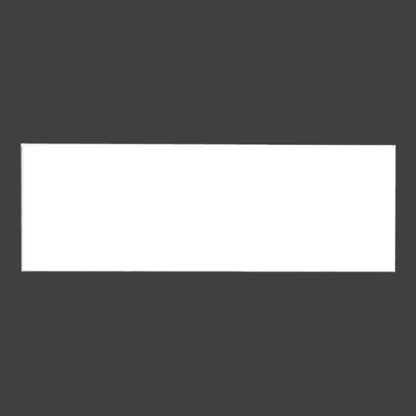White/Black Square Corner Plastic Badge