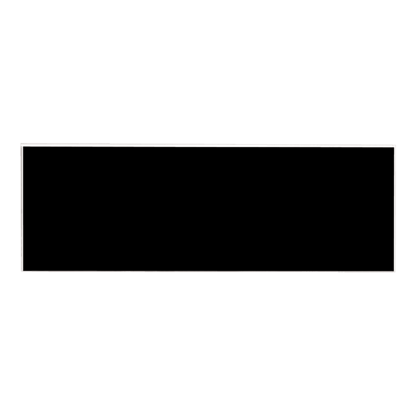 Black/White Square Corner Plastic Badge