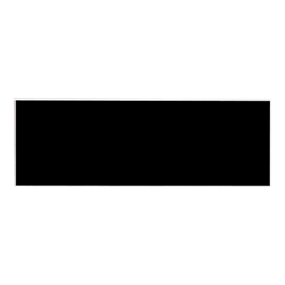 Black/White Square Corner Plastic Badge