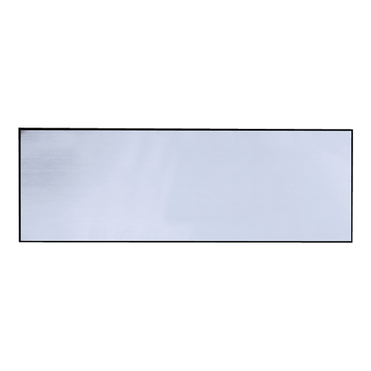 Brushed Silver/Black Square Corner Plastic Badge