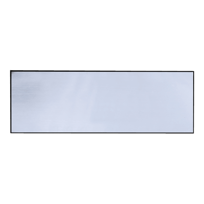 Brushed Silver/Black Square Corner Plastic Badge