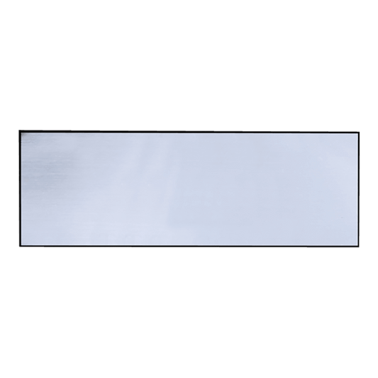 Brushed Silver/Black Square Corner Plastic Badge