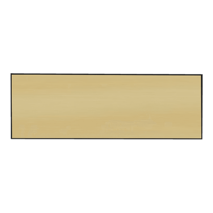 Brushed Gold/Black Square Corner Plastic Badge
