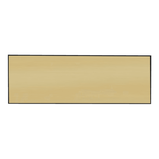 Brushed Gold/Black Square Corner Plastic Badge