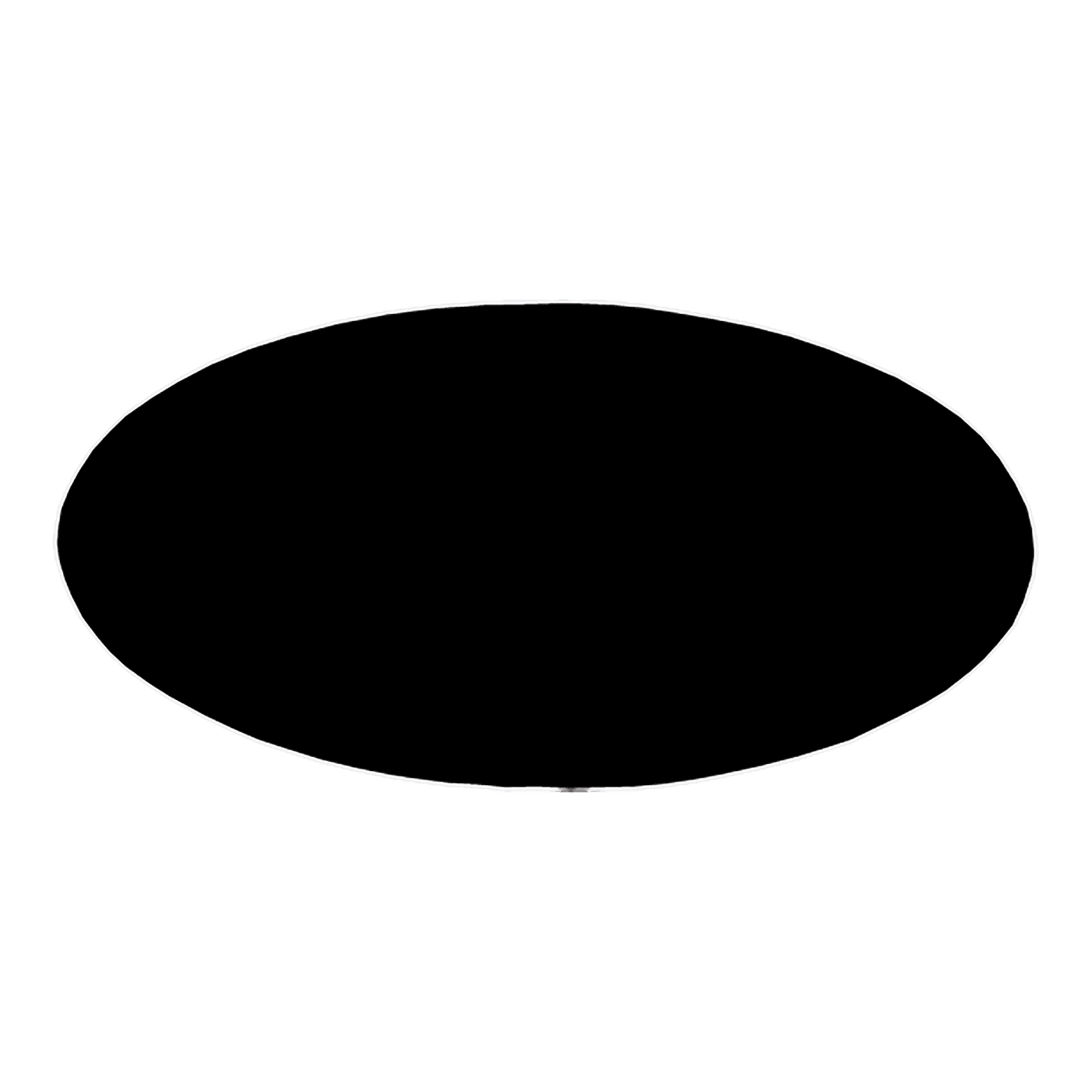 3" x 1.5" Oval Plastic Badge