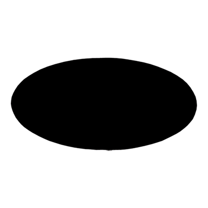 3" x 1.5" Oval Plastic Badge
