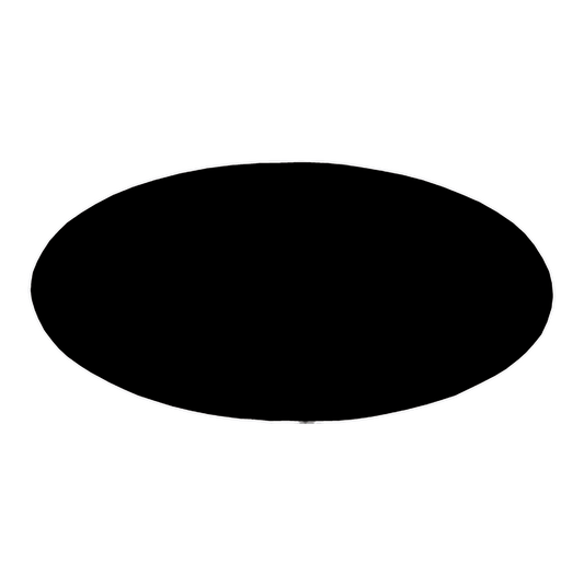 3" x 1.5" Oval Plastic Badge