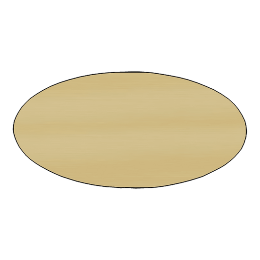 3" x 1.5" Oval Plastic Badge