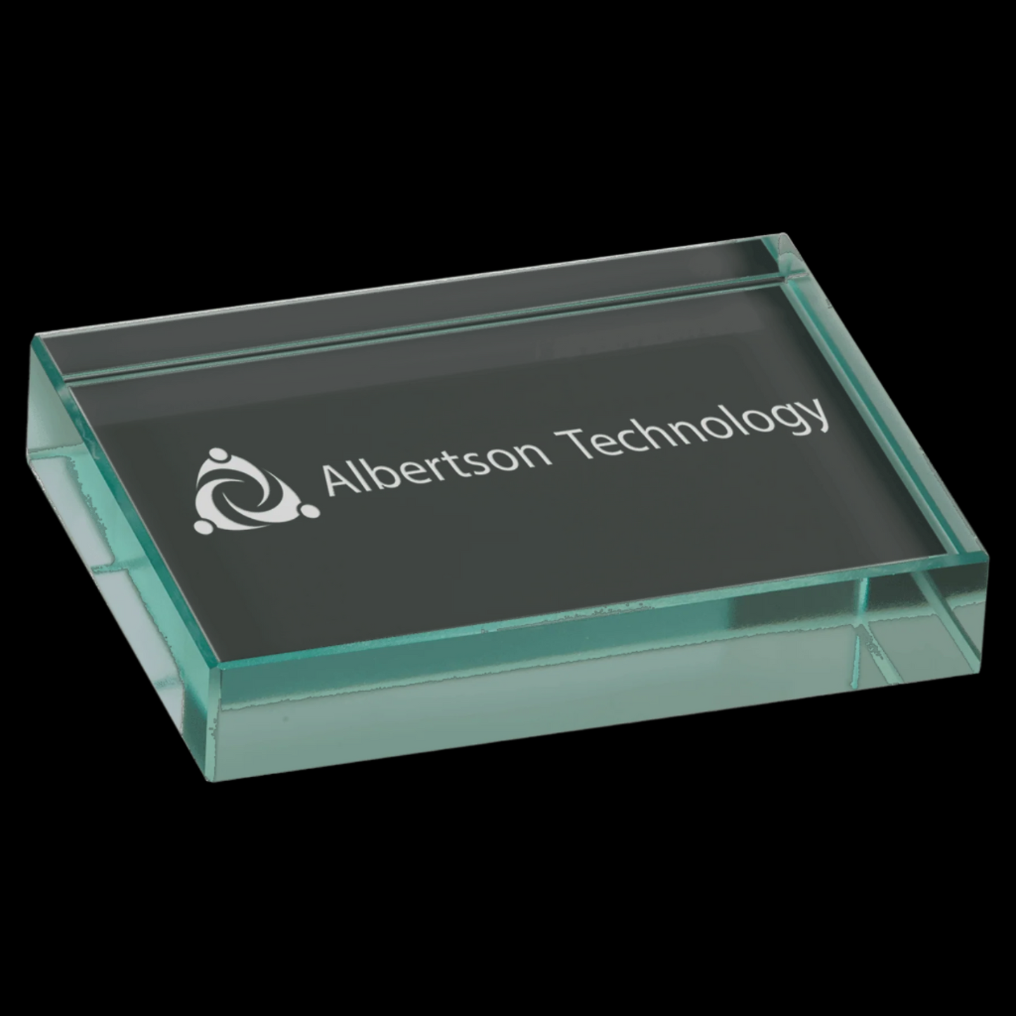 Jade Glass Paperweight