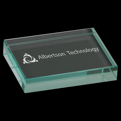 Jade Glass Paperweight