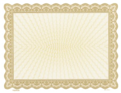 Bison Series Blank Certificate 8.5" x 11"