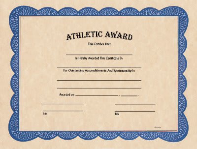Stock Certificate 8.5" x 11"
