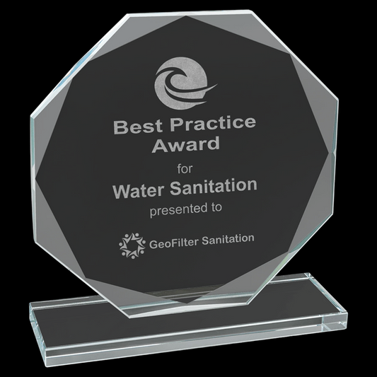 Octagon Clear Glass Award