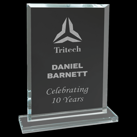 Rectangle Clear Glass Award