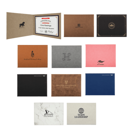 9" x 12" Leatherette Certificate Holder For 8.5" x 11"