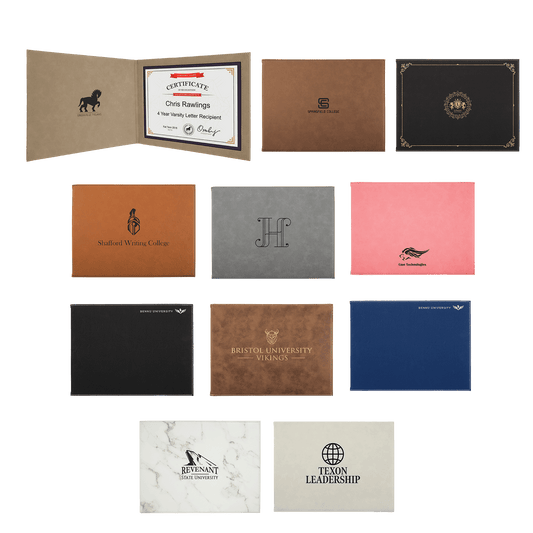 9" x 12" Leatherette Certificate Holder For 8.5" x 11"