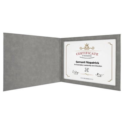 9" x 12" Leatherette Certificate Holder For 8.5" x 11"
