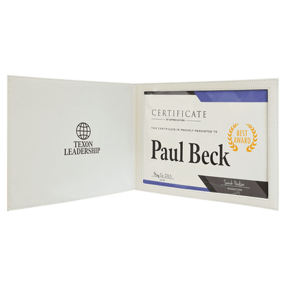 9" x 12" Leatherette Certificate Holder For 8.5" x 11"