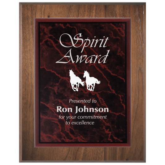 Red Marble Acrylic Plaque Plate