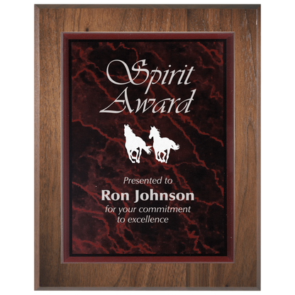 Red Marble Acrylic Plaque Plate