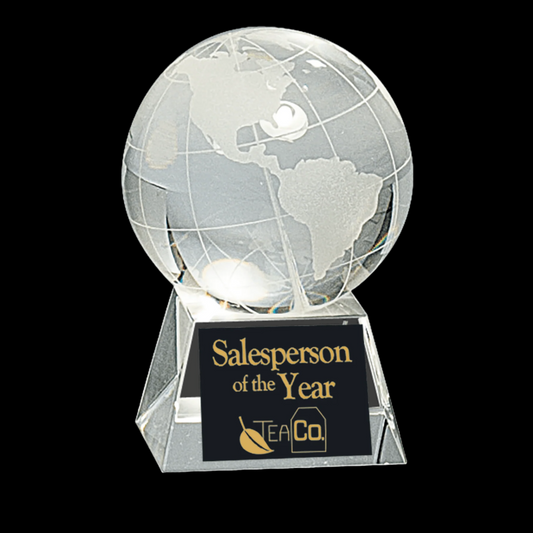 Crystal Globe On Clear Base