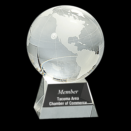 Crystal Globe On Clear Base