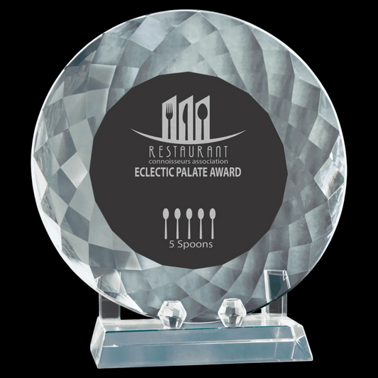 Crystal Plate with Base