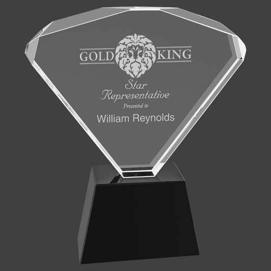 Crystal Fan with Black Base