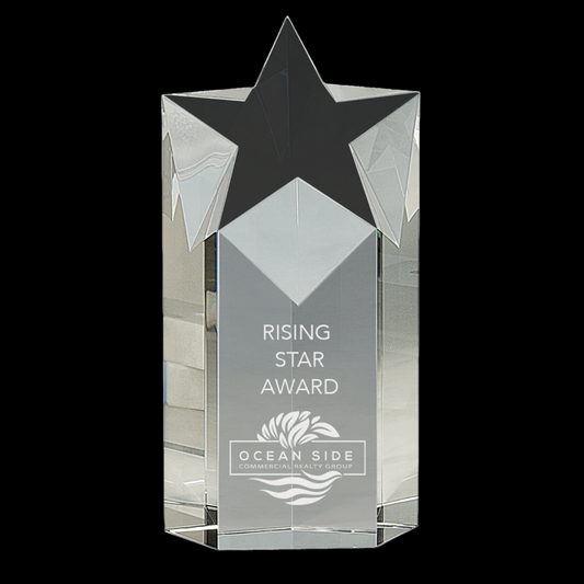 Clear Crystal Star Column