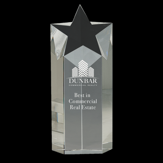 Clear Crystal Star Column