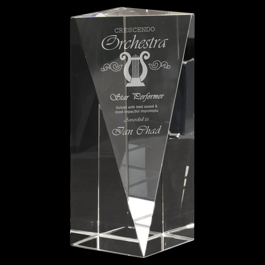 Crystal Triangle Front Pillar