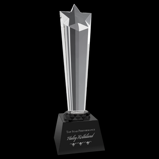 Crystal Rising Star with Black Base