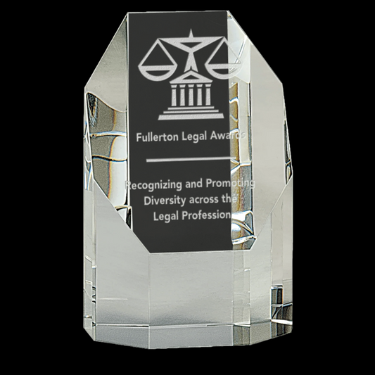 Clear Crystal Octagon Tower