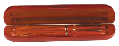 Rosewood Finish 2-Pen Case (Case only, pen/pencil not included)