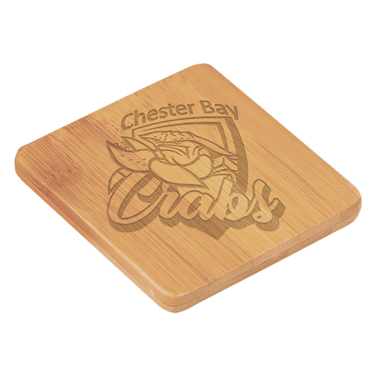 3.5" x 3.5" Square Bamboo Coaster