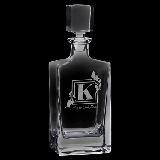 810mL Rectangle Glass Decanter with Gift Box