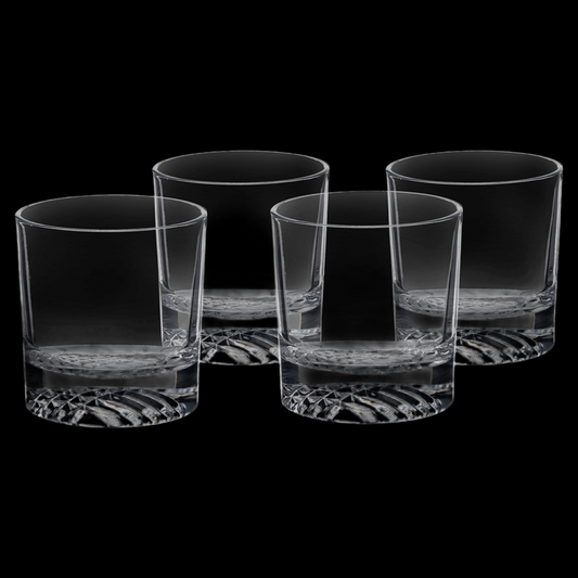 9 oz. Round Rocks Glass Set of 4 with Box