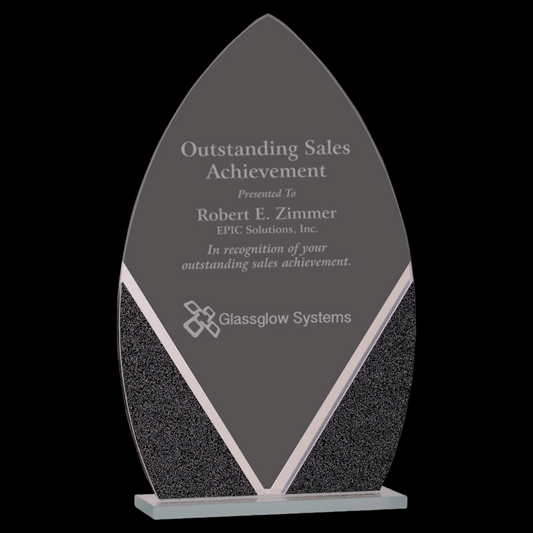 Oval Designer Glass Award