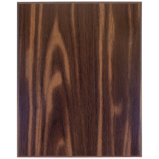Economy Walnut Finish Plaque with 45 Degree Bevel Edge