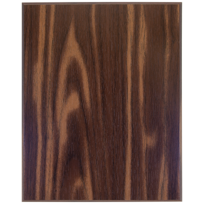 Economy Walnut Finish Plaque with 45 Degree Bevel Edge